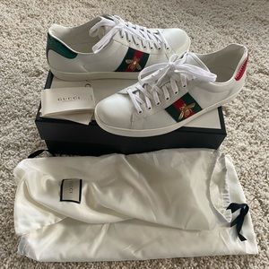 Gucci Men’s Ace Embroidered Sneakers